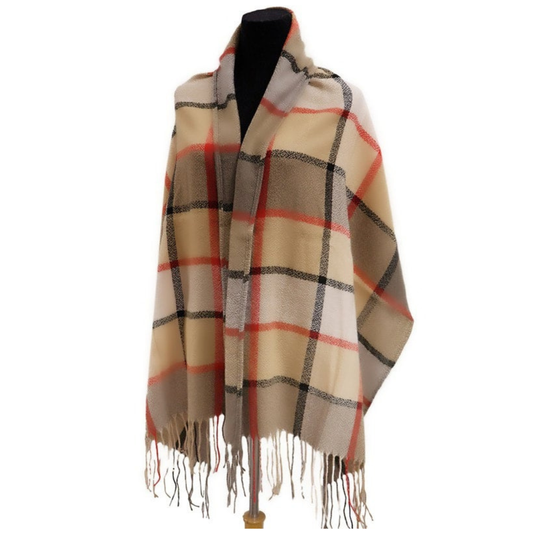 Plaid/Khaki Scarf