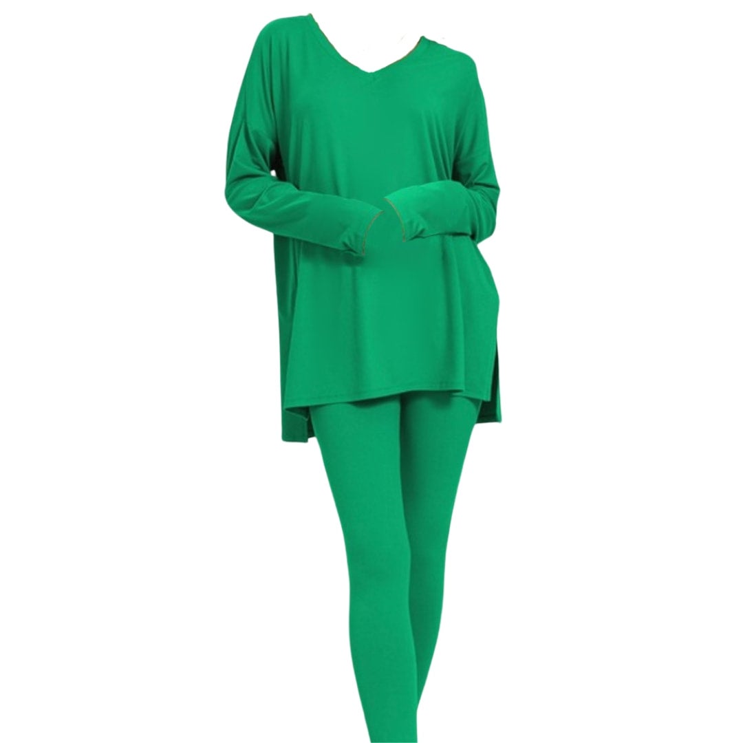 Longsleeve Legging Set - Kelly Green