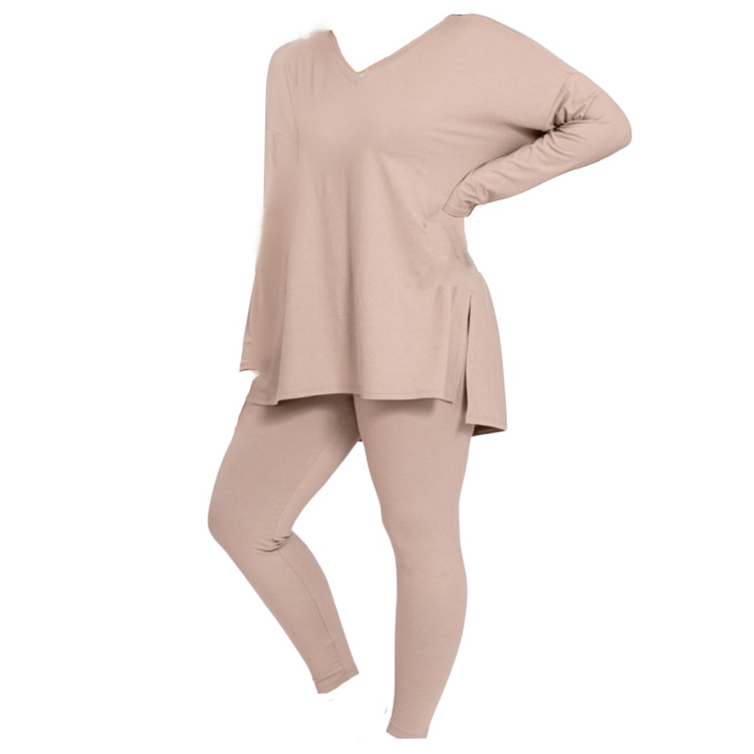 Longsleeve Legging Set - Ash Mocha